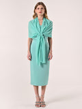 Stola in Georgette Verde Acqua