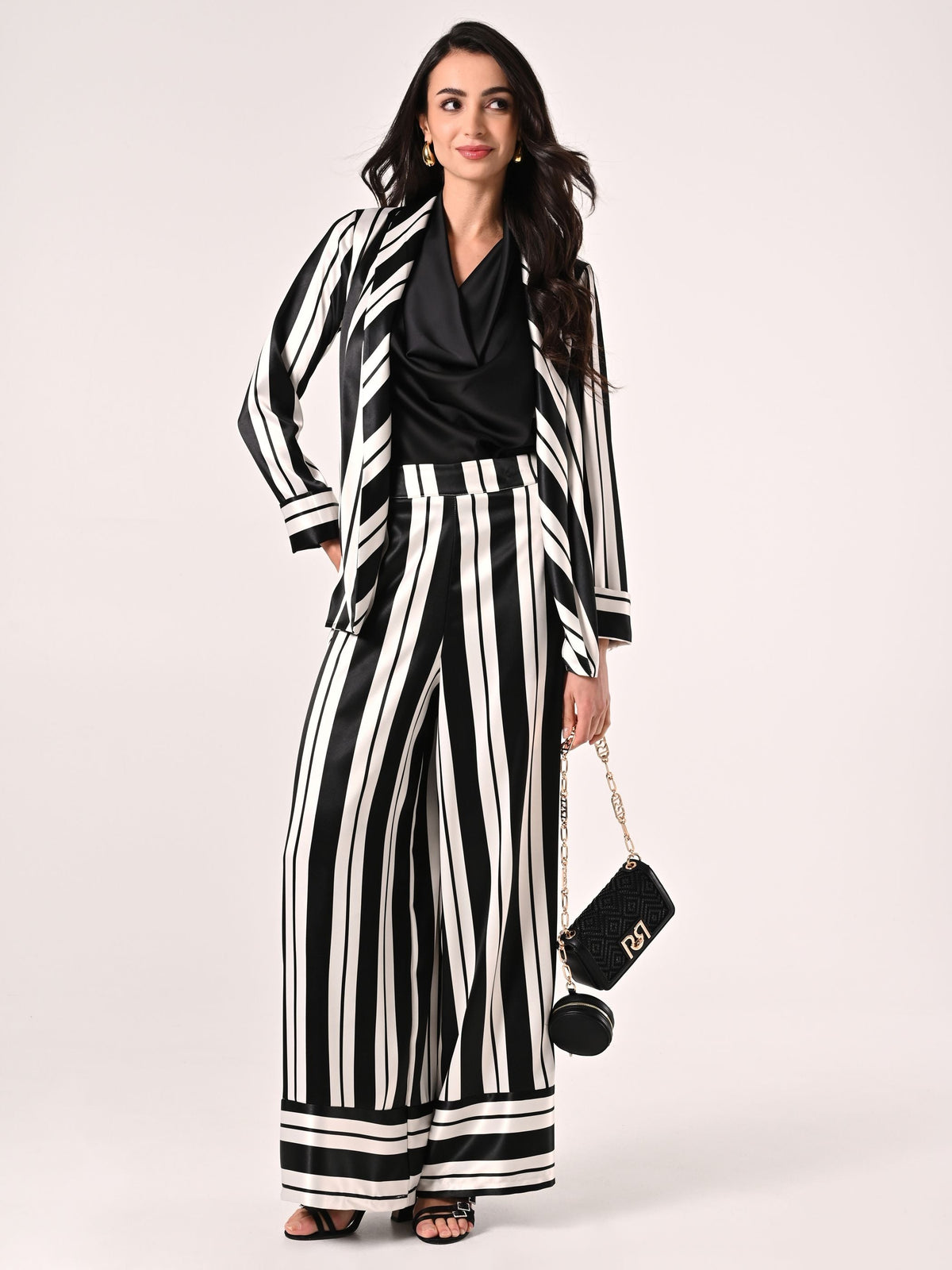 Pantaloni a Righe Black & White