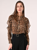 Camicia Maculata con Rouche