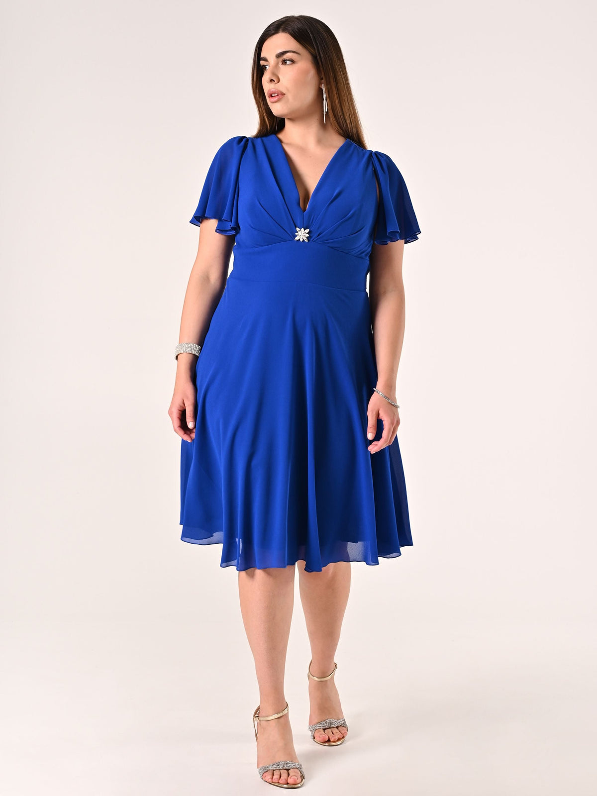 Abito Curvy Blu Cina