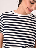 T-Shirt Mariniére a Righe Bianche e Blu