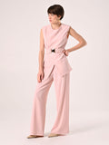 Pantaloni Ampi in Cadi Rosa