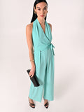 Tuta in Crepe color Verde Acqua