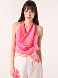 Top Fuxia in Raso