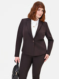 Giacca Curvy  monopetto moro marrone