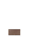 Pochette marrone con texture glitterata