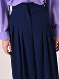 Pantaloni Palazzo Blu Navy