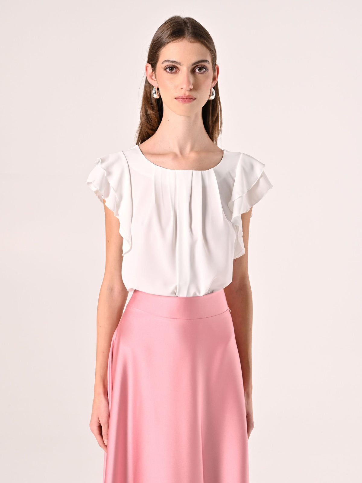 Blusa con Maniche ad Aletta