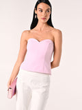 Top Rosa con Spille Fiocchi & Strass