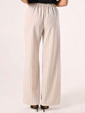 Pantaloni Bianchi a Righe Blu