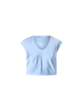 Blusa in Raso Celeste