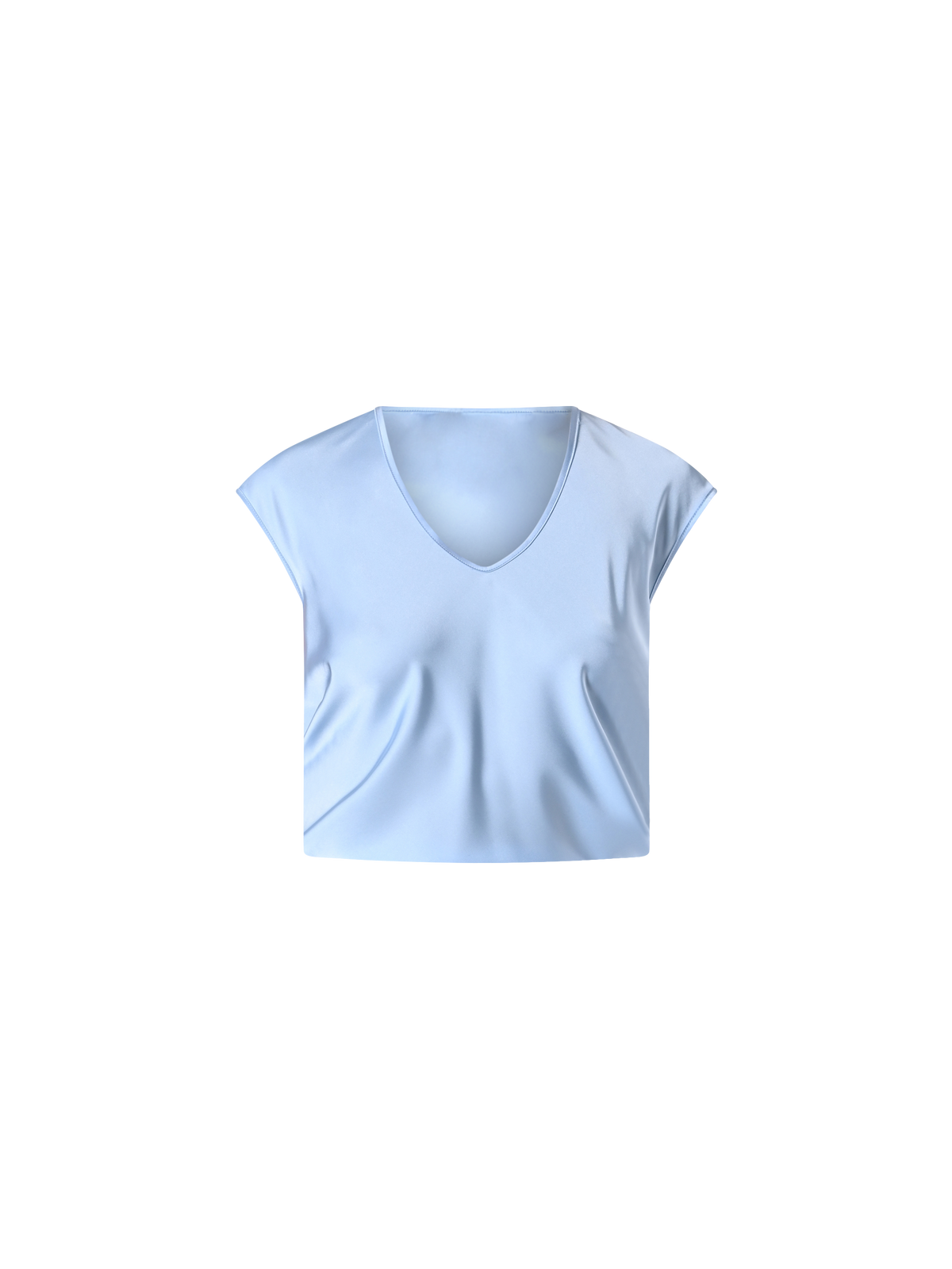 Blusa in Raso Celeste