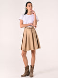 Abito effetto T-Shirt e Gonna a Pieghe