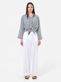 Pantalone bianco in lino