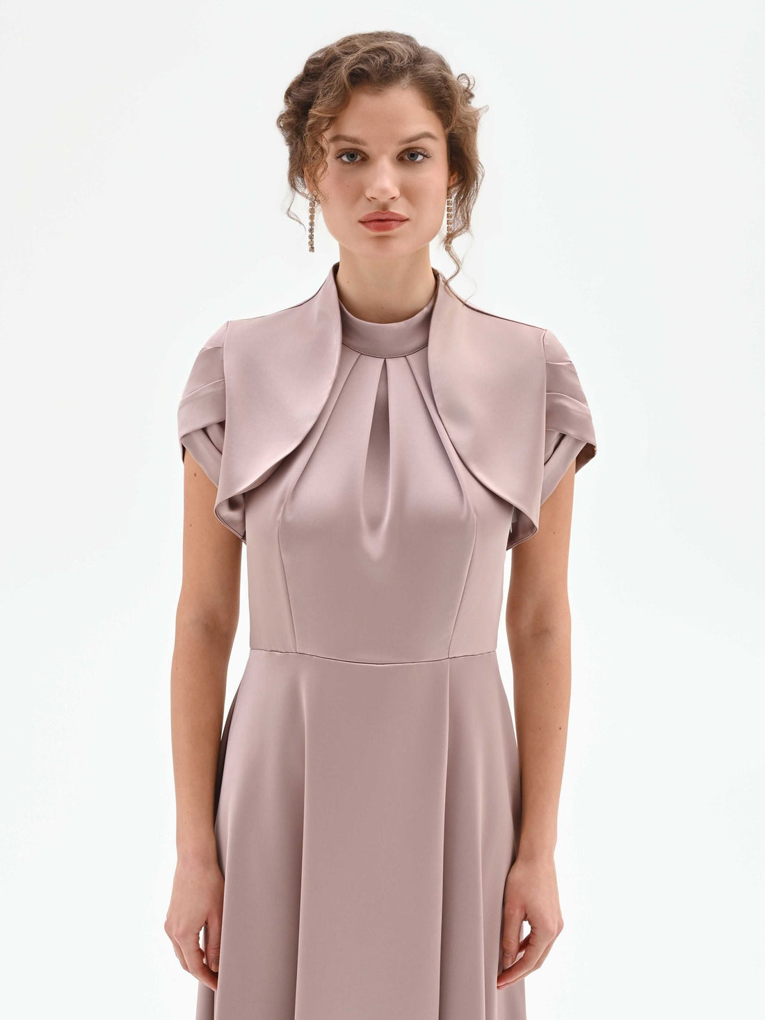 Coprispalla atelier rosa blush in raso