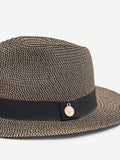 Cappello nero a tesa larga