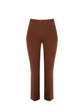 Pantaloni Curvy Ampi Marrone Cioccolato