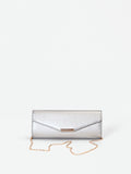 Pochette con texture metallizzata