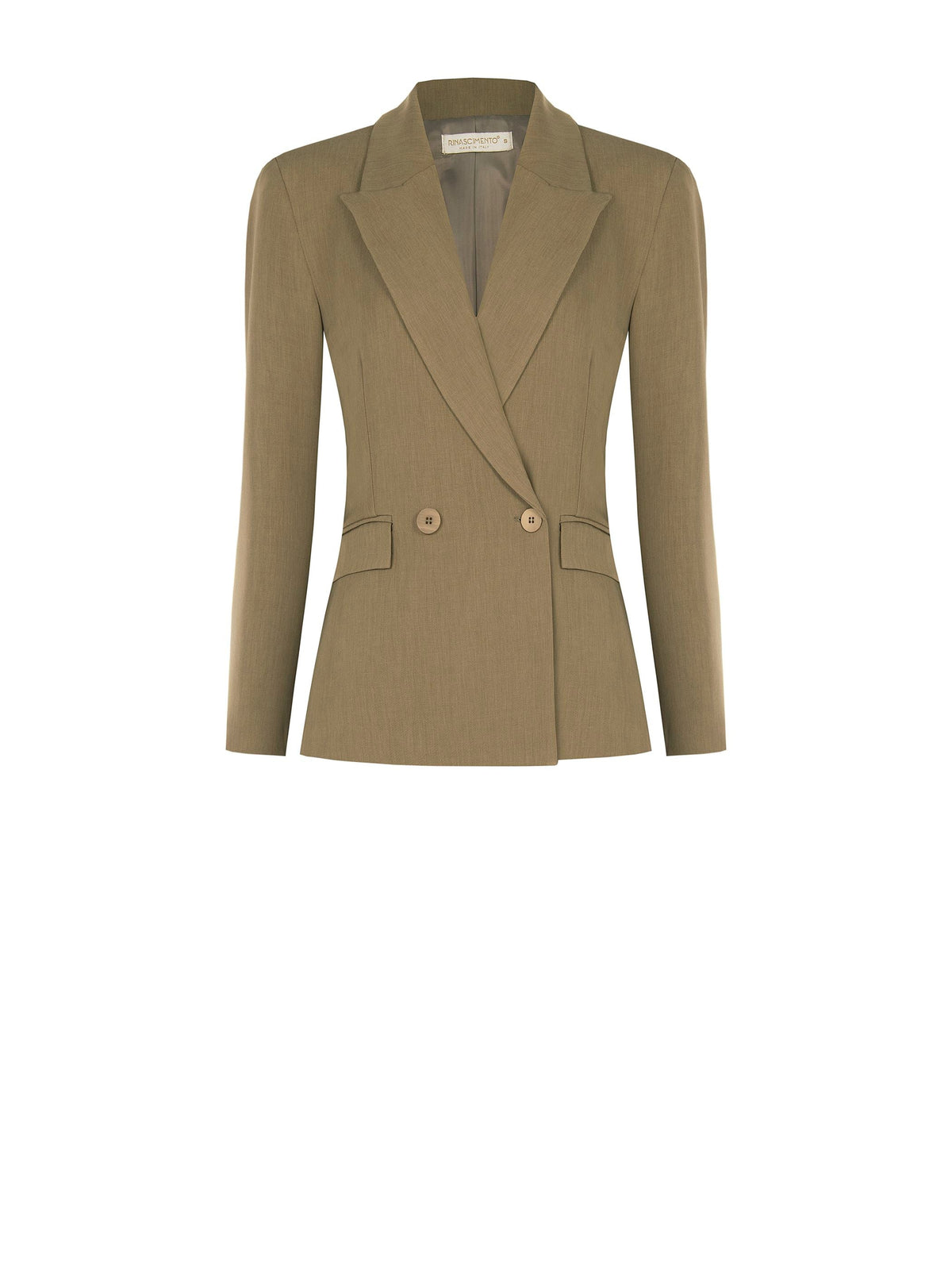 Blazer doppiopetto in cadi fango marrone