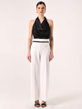 Pantaloni Palazzo Bicolor Black & White
