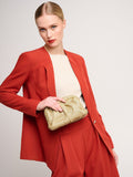 Clutch effetto Rafia Spalmata