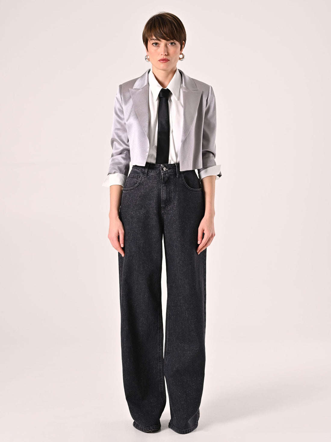 Jeans Glitter Grigi