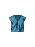 Blusa in Raso Verde Reale