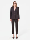 Giacca blazer avvitata marrone moro