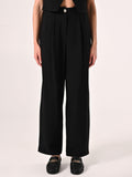 Pantaloni Neri con Pinces