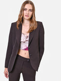 Giacca blazer avvitata marrone moro