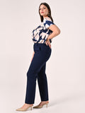 Pantaloni Curvy Blu