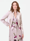 Coprispalla in raso tortora beige
