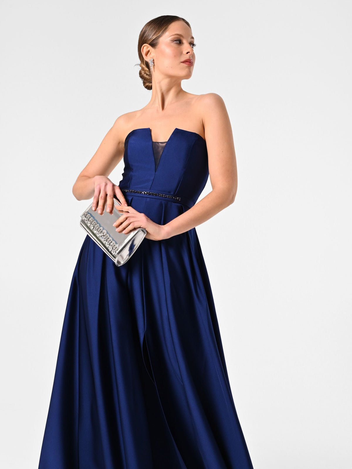 Abito Rinascimento atelier con Gonna a Ruota Blu