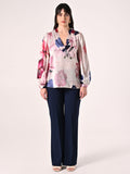 Blusa Curvy stampa Floreale