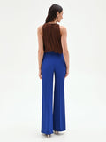 Pantalone a palazzo blu cina