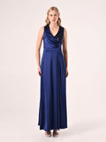 Abito Lungo Blu Paillettes