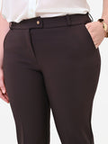 Pantalone Curvy a sigaretta moro marrone