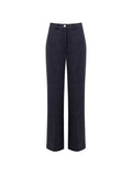 Pantalone blu navy in punto milano effetto denim