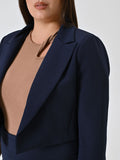 Giacca Corta Curvy Blu