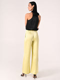 Pantaloni Gialli in Raso