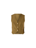 Gilet in Tessuto Tecnico Verde Militare