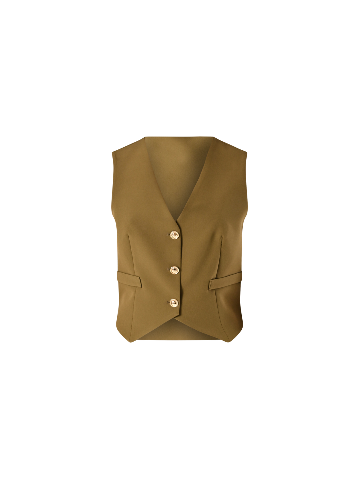 Gilet in Tessuto Tecnico Verde Militare