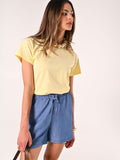 T-Shirt in Cotone Giallo Chiaro
