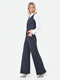Pantalone blu navy in punto milano effetto denim