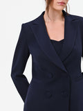 Giacca Studio doppiopetto gessata blu navy