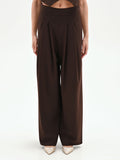 Pantalone a palazzo moro marrone