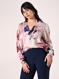 Blusa Curvy stampa Floreale