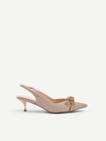 Décolleté slingback oro con fiocco