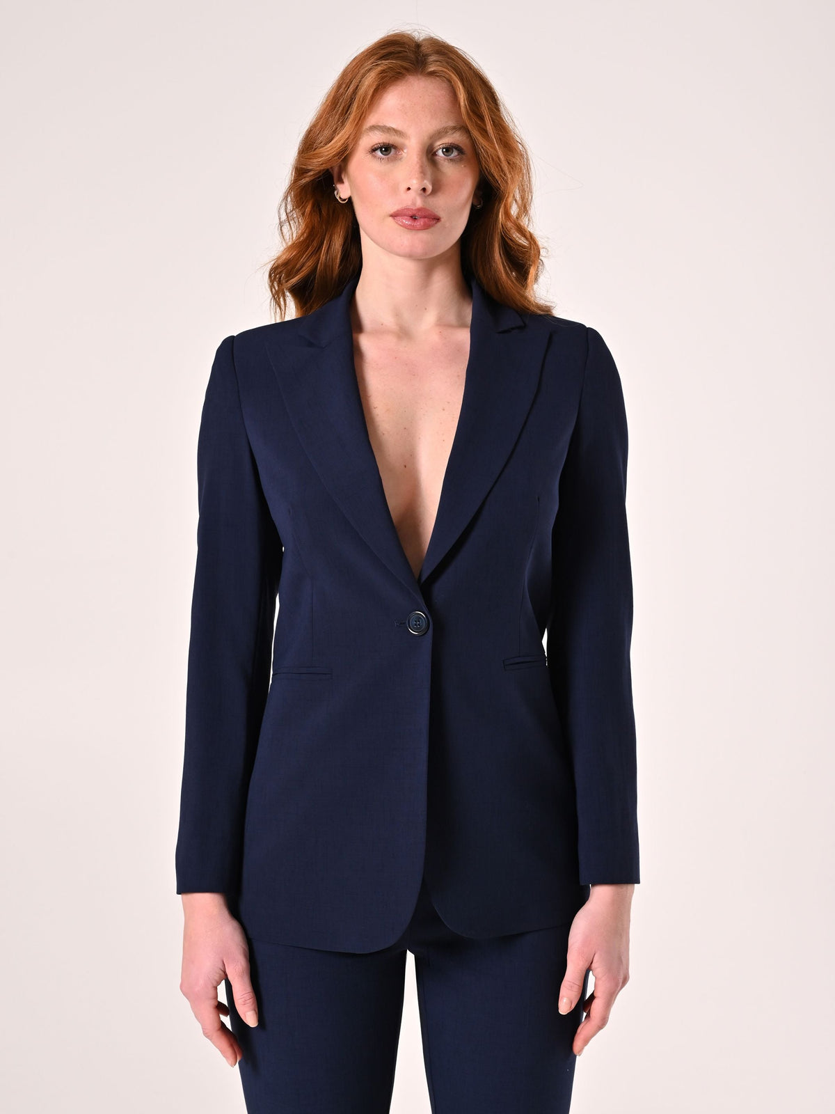 Giacca Blu in misto Viscosa