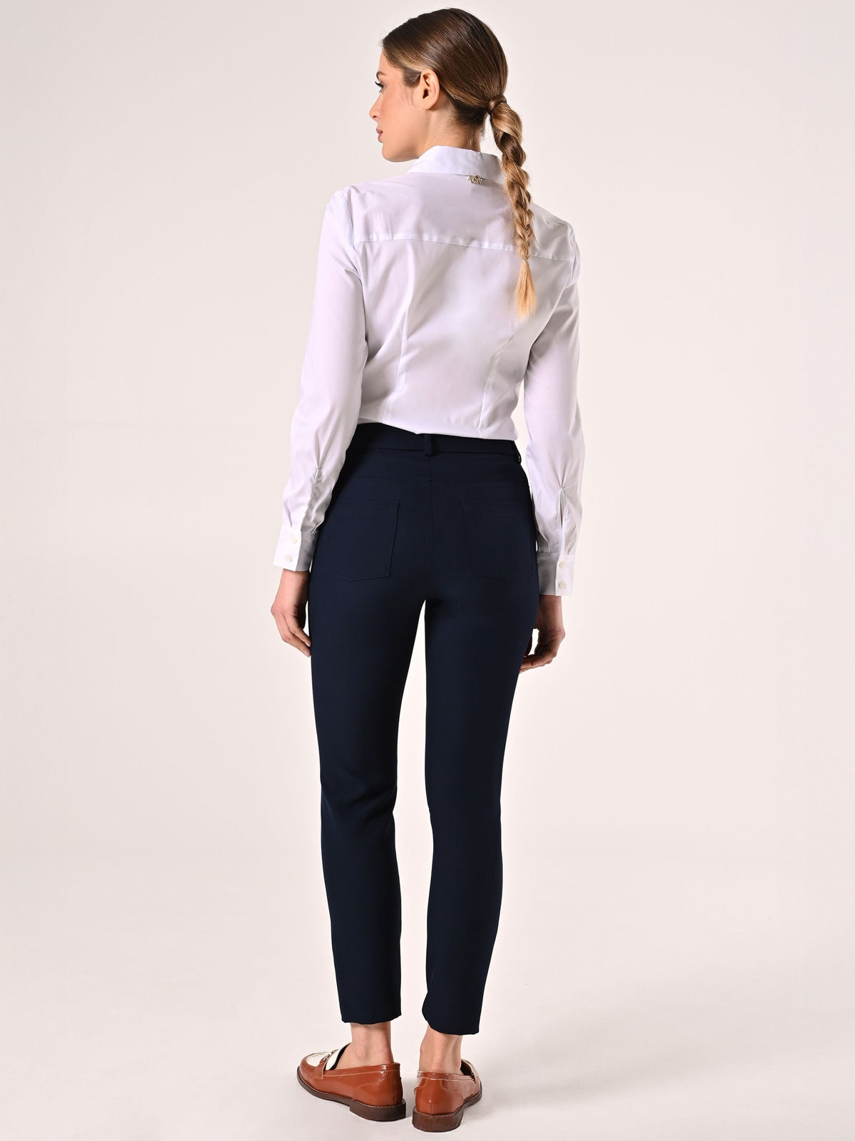Pantaloni con Bottoni Mariniére Blu